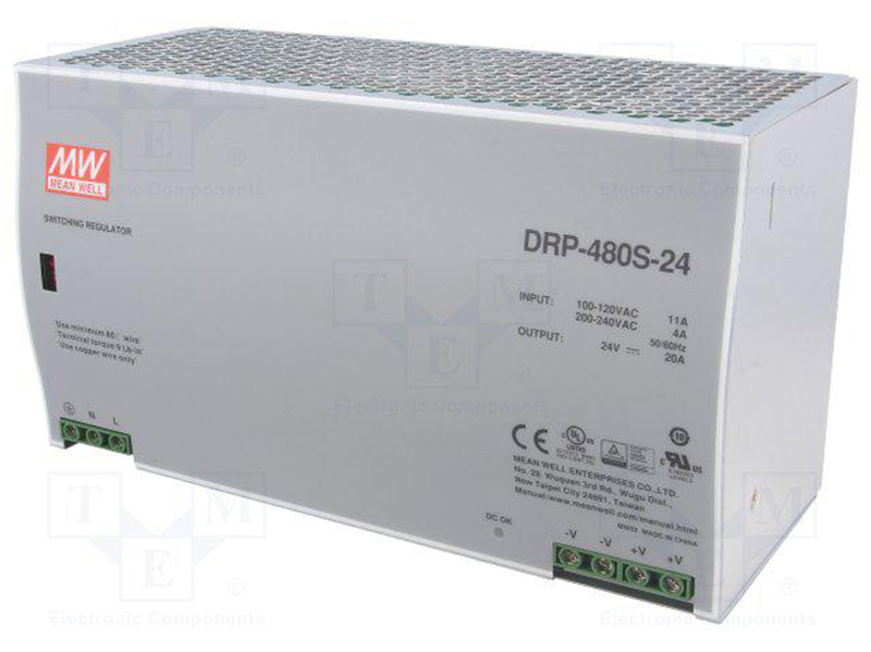 臺灣明緯DRP-480S-24/48